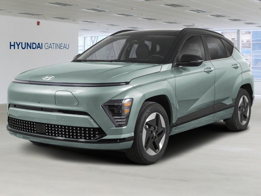 Hyundai Kona électrique 2026 2026 Vert mirage avec toit Noir abyssal