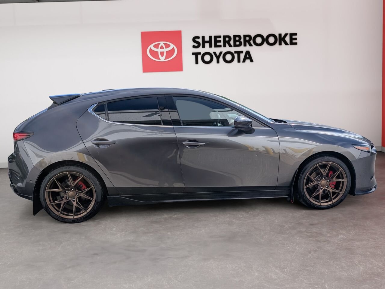 2021 Mazda Mazda3 Sport JM1BPBMY3M1332756 Grey Sherbrooke - photo #2