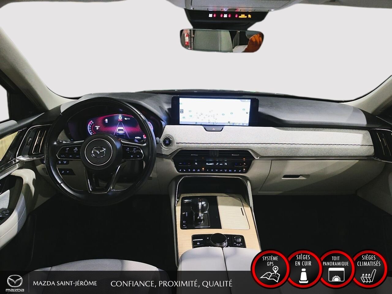 Mazda CX-90 hybride léger SIGNATURE TI | 1 PROPRIÉTAIRE | JAMAIS ACCIDENTÉ | HYBRIDE LÉGER | TOIT PANORAMIQUE | CUIR NAPPA 2024 Rouge Saint-Jérôme - photo #23