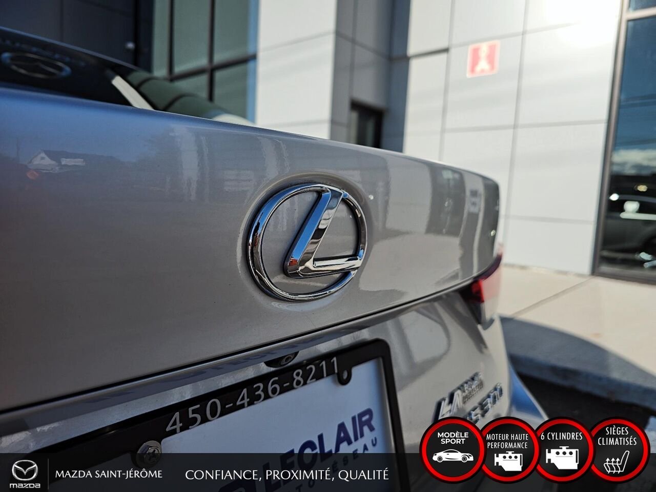 Lexus IS 300 F SPORT | 1 PROPRIÉTAIRE | AWD | V6 | TOIT OUVRANT | CUIR 2019 Gris Saint-Jérôme - photo #7