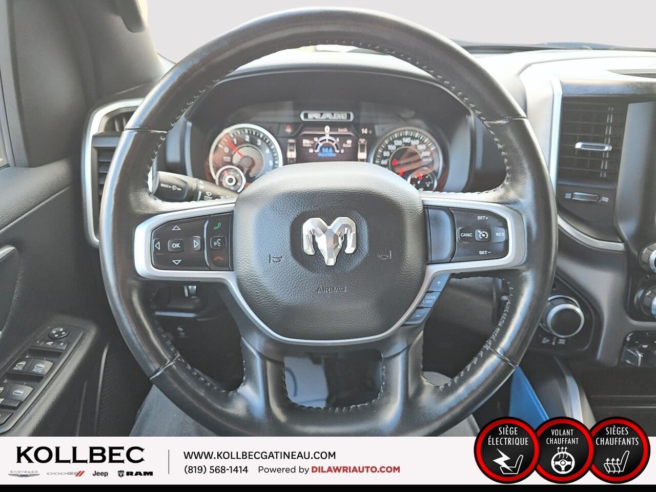 2020 RAM 1500 26821 | Big Horn Sport 4x4 Crewcab 4x4 White Gatineau - photo #8
