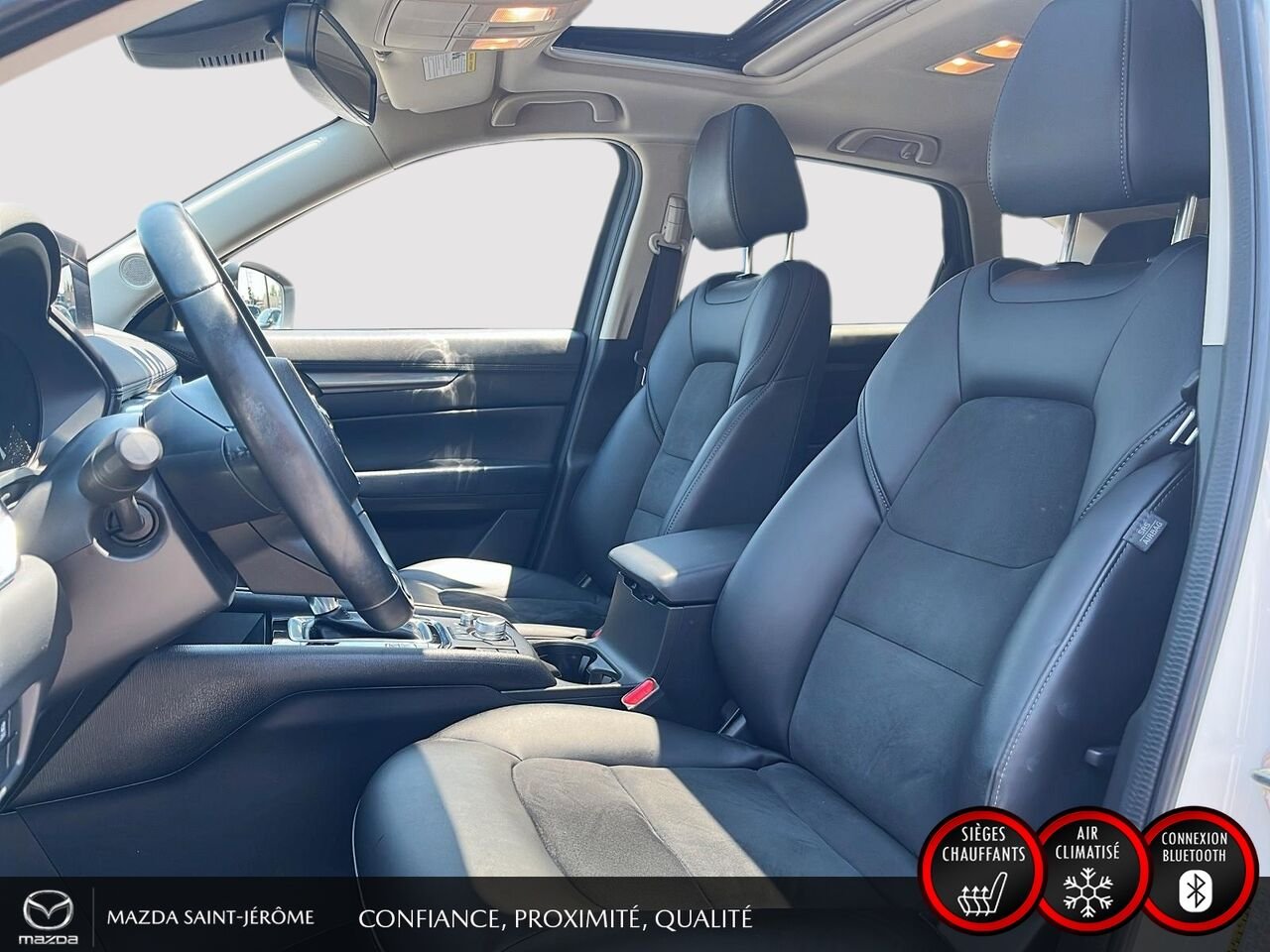 Mazda CX-5 GS LUXURY | TOIT OUVRANT | CUIR | AWD | 2023 Blanc Saint-Jérôme - photo #17