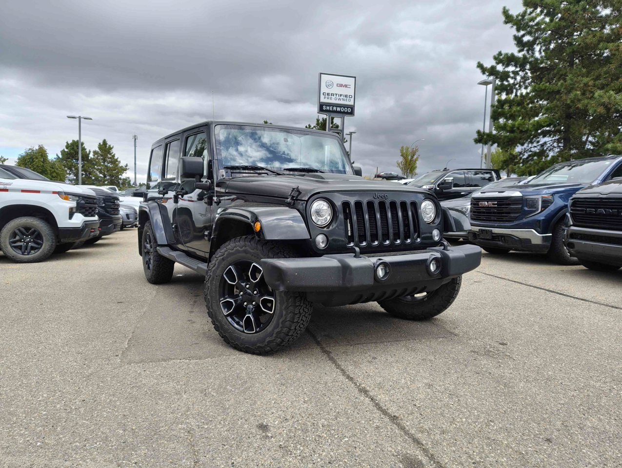 2018 Jeep Wrangler JK Unlimited Sahara 4x4 Black Sherwood Park - photo #1