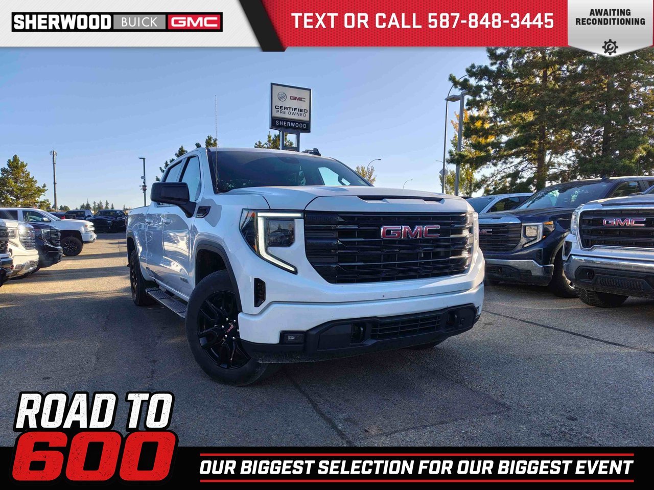 2023 GMC Sierra 1500 4WD Crew Cab 157 Elevation White Sherwood Park - photo #0