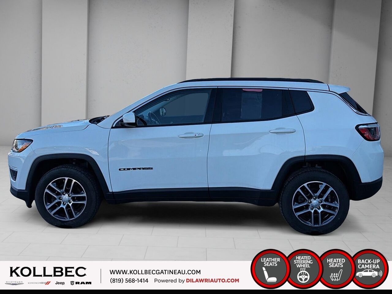 2018 Jeep Compass U19570 | North 4x4 White Gatineau - photo #17