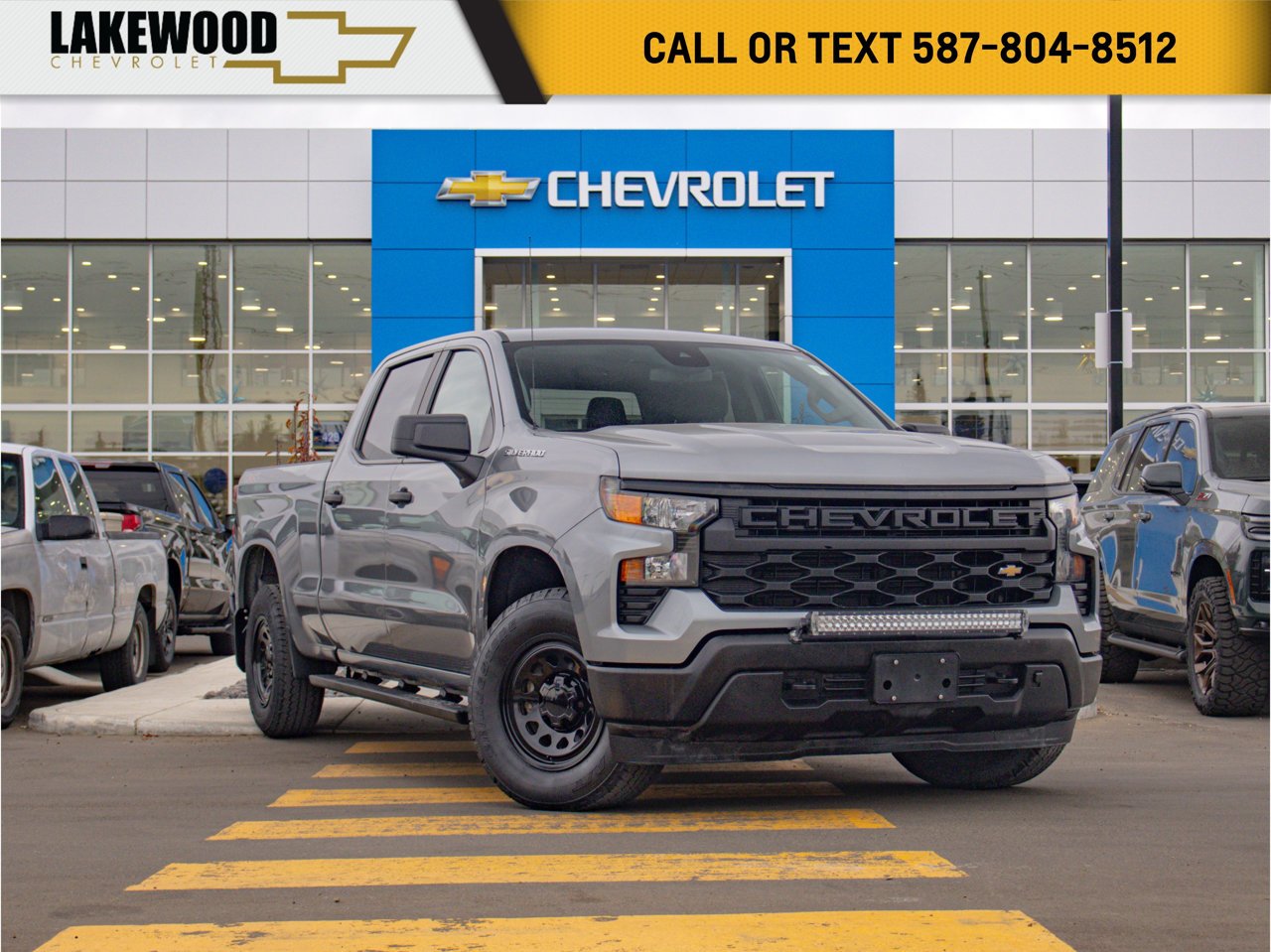 2023 Chevrolet Silverado 1500 4WD Crew Cab 147 Work Truck Grey Sherwood Park - photo #0
