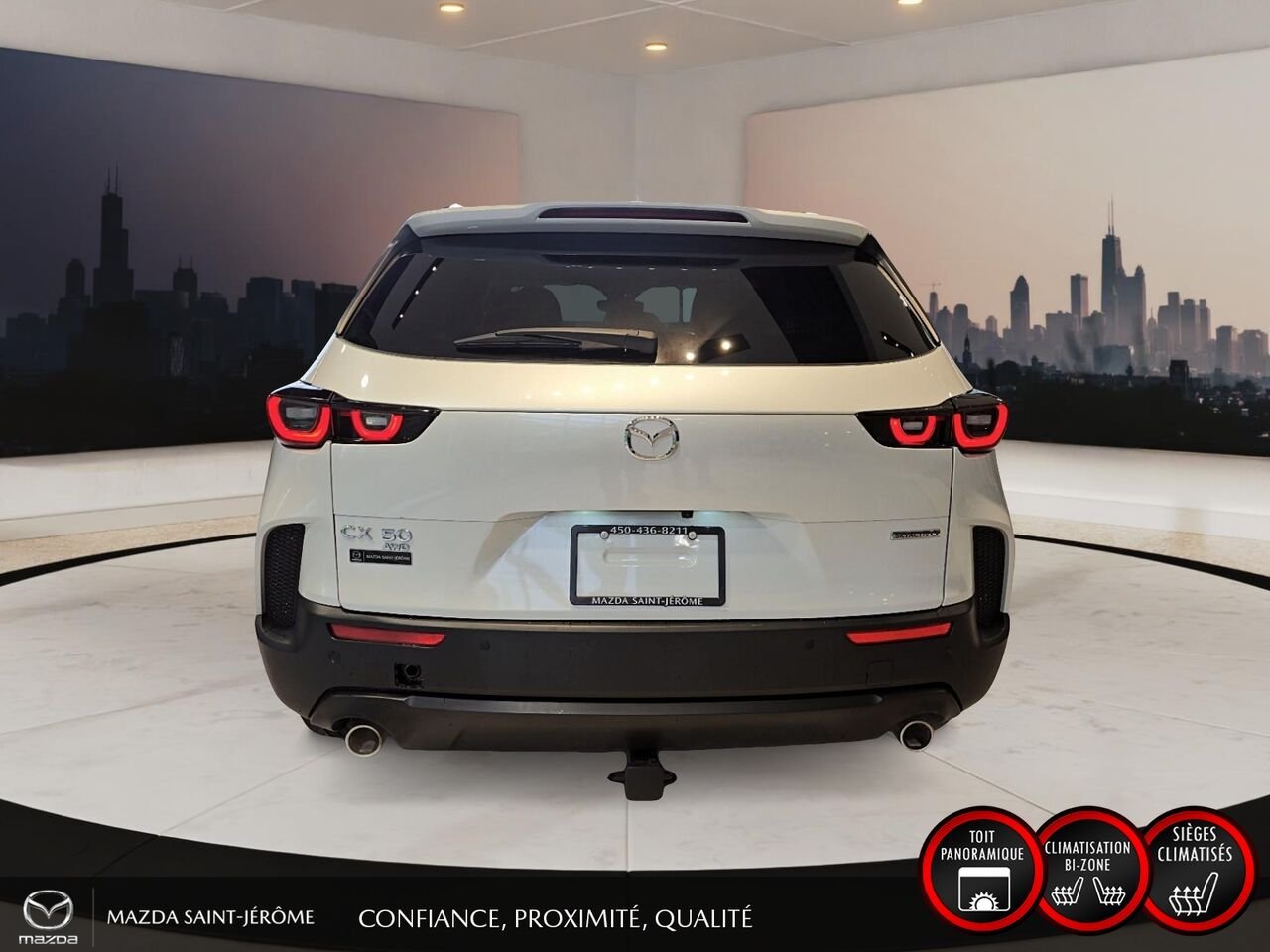Mazda CX-50 GT | TOIT PANORAMIQUE | CUIR | AWD | 2023 Blanc Saint-Jérôme - photo #6