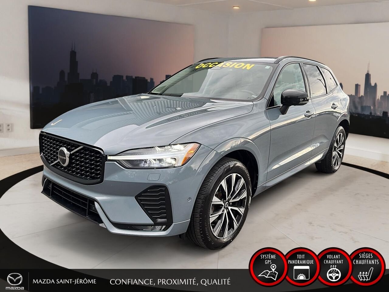 2024 Volvo XC60 B5 PLUS DARK THEME | AWD | CAMÉRA 360 | TOIT PANO | Grey Saint-Jérôme - photo #0