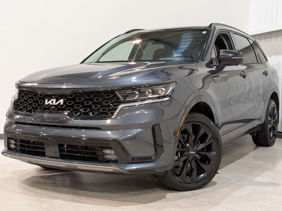 Kia Sorento SX AWD w/Burgundy Leather 2022 Gris