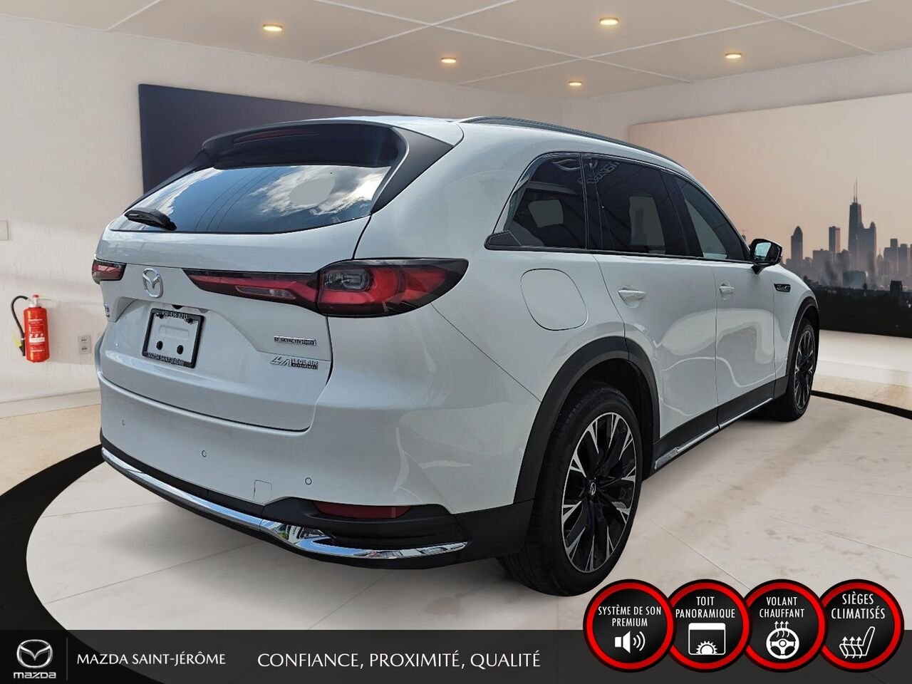 2024 Mazda CX-90 hybride rechargeable White Sainte-Agathe-des-Monts - photo #5