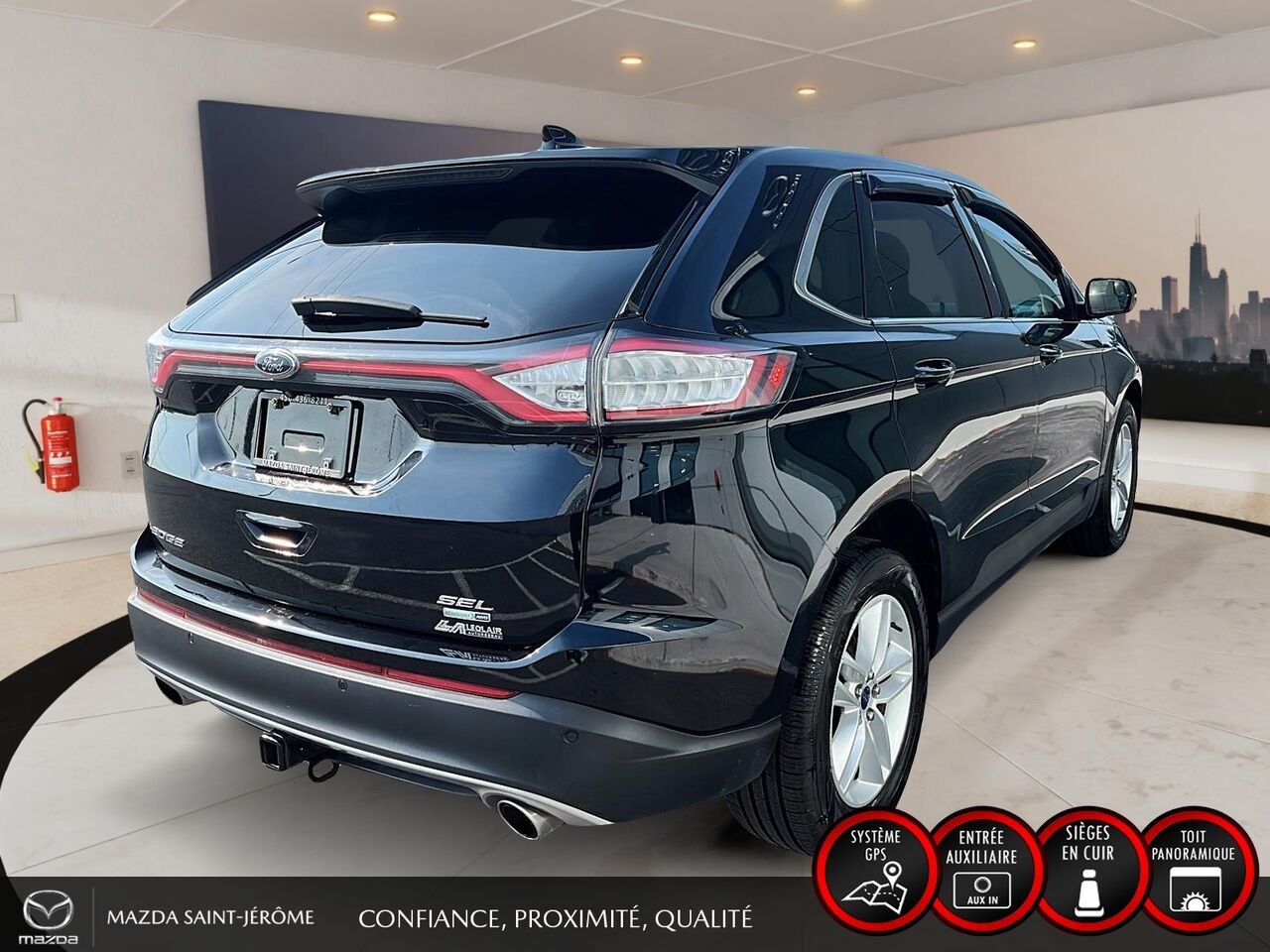 2018 Ford Edge Black Ste-Agathe des Monts - photo #5