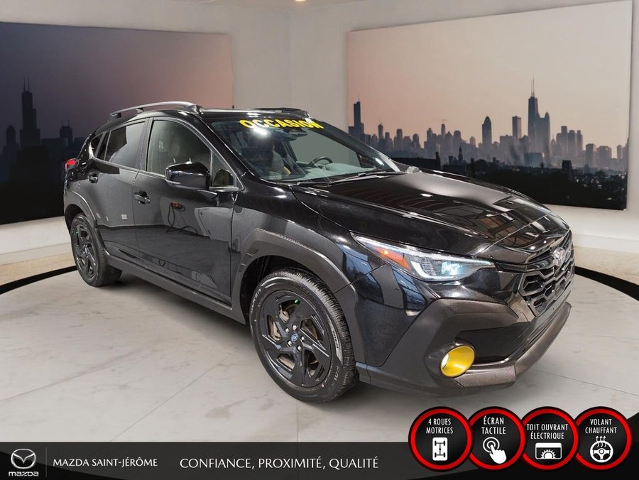 Subaru Crosstrek ONYX | 1 PROPRIÉTAIRE | AWD | TOIT OUVRANT | VOLANT CHAUFFANT | CRUISE ADAPTATIF 2025 Noir