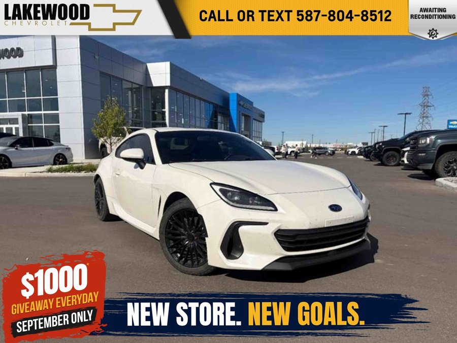 2022 Subaru BRZ Sport-tech 2.5L 6 Speed Manual 2 Door 4 Passenger | Heated Leatherette Bucket Seats White