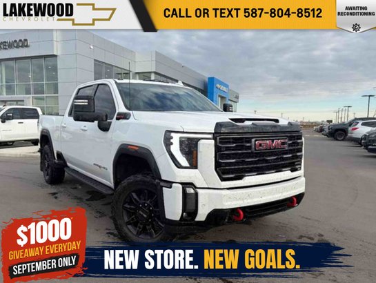 2024 GMC Sierra 2500HD AT4 Plus 6.6L Duramax | Power Sunroof White