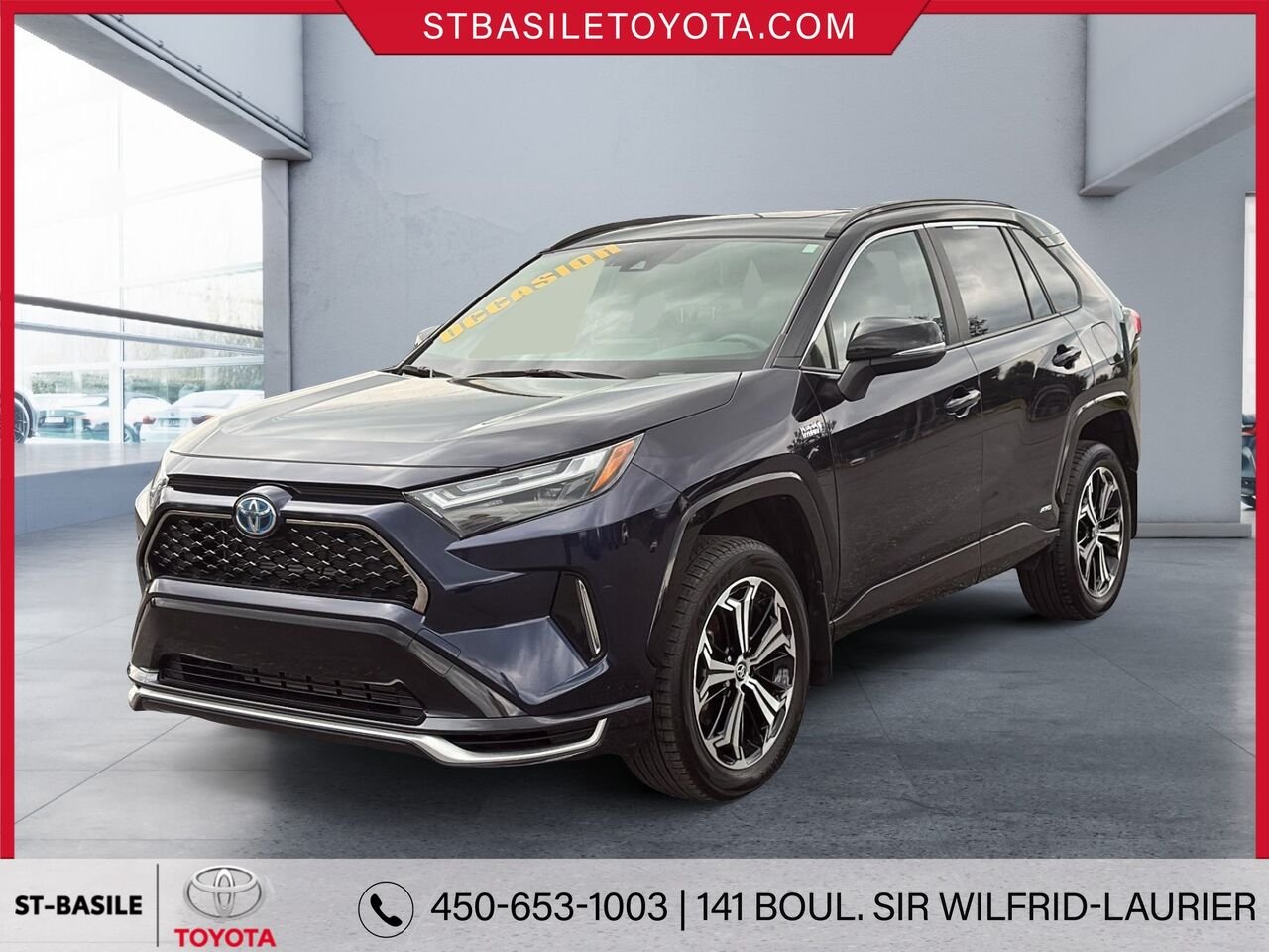 TOYOTA RAV4 PRIME 2024 Bleu héliographique avec toit noir Saint-Basile-le-Grand - photo #0