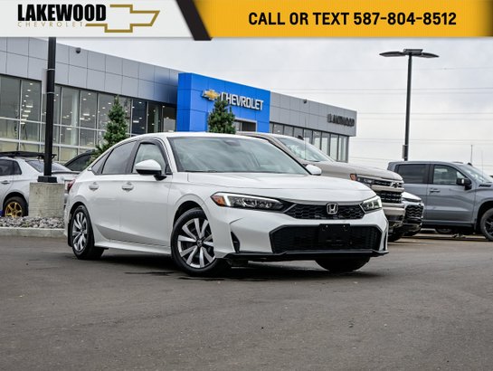 2025 Honda Civic Sedan LX 2.0L | Heated Seats White
