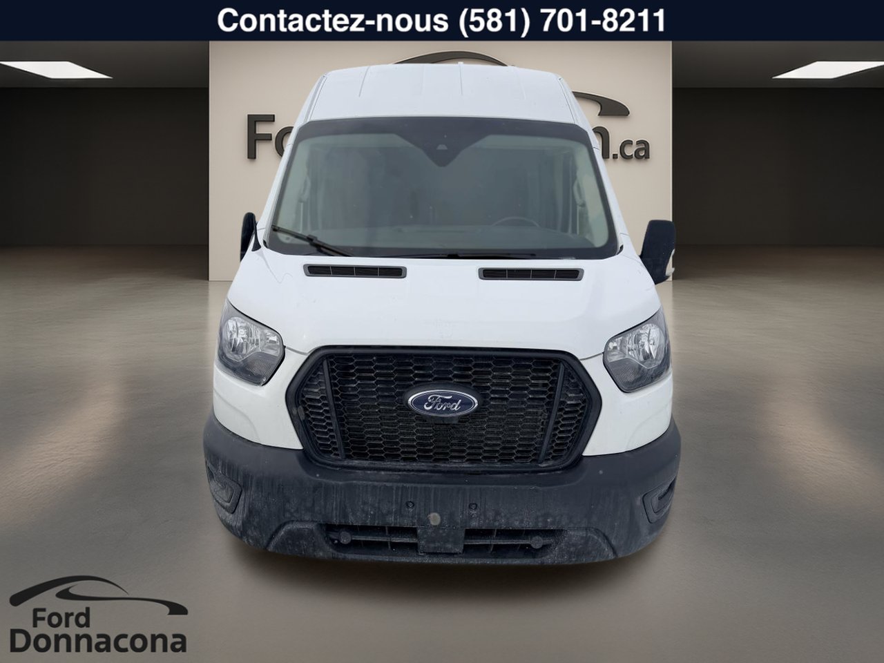 2023 Ford Transit Cargo Van White  - photo #5