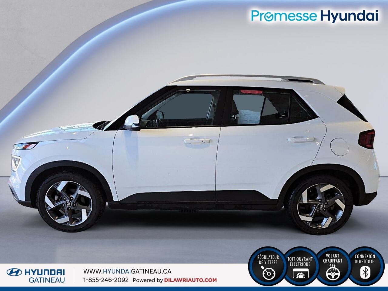 Hyundai Venue Ultimate IVT *** carfax clean , toute equiper , certifier*** 2022 Blanc Ottawa & Gatineau - photo #2