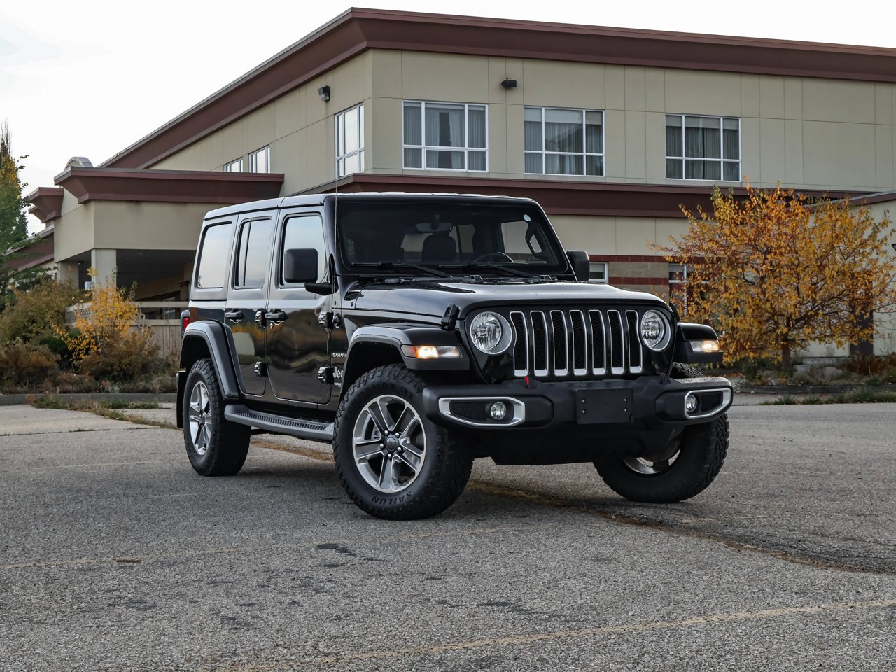 2020 Jeep Wrangler Unlimited Sahara 4x4 Black Sherwood Park - photo #1