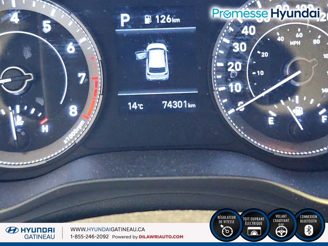 Hyundai Venue Ultimate IVT *** carfax clean , toute equiper , certifier*** 2022 Blanc Ottawa & Gatineau - photo #11