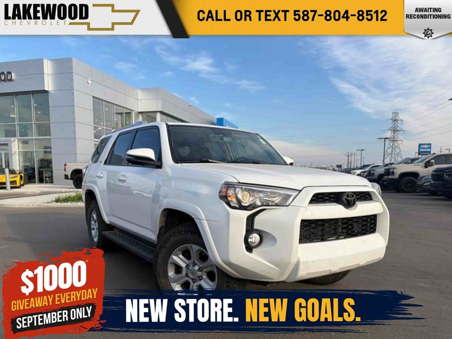 2016 Toyota 4Runner SR5 Premium 4WD 4.0L 7 Passenger | Power Sunroof White