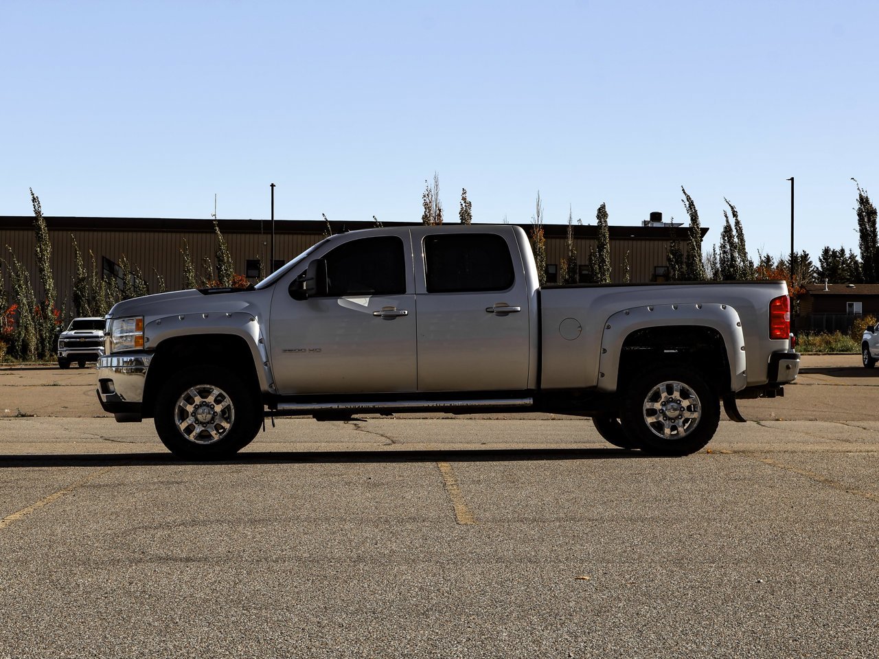 2011 Chevrolet Silverado 3500HD 4WD Crew Cab 167 LTZ Grey Sherwood Park - photo #4