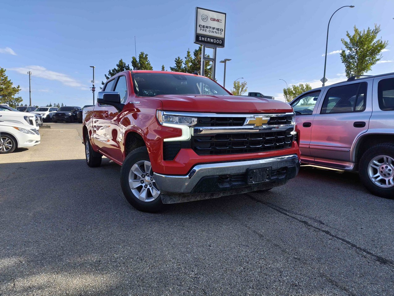 2026 Chevrolet Silverado 1500 4WD Crew Cab 147 LT Red Sherwood Park - photo #1