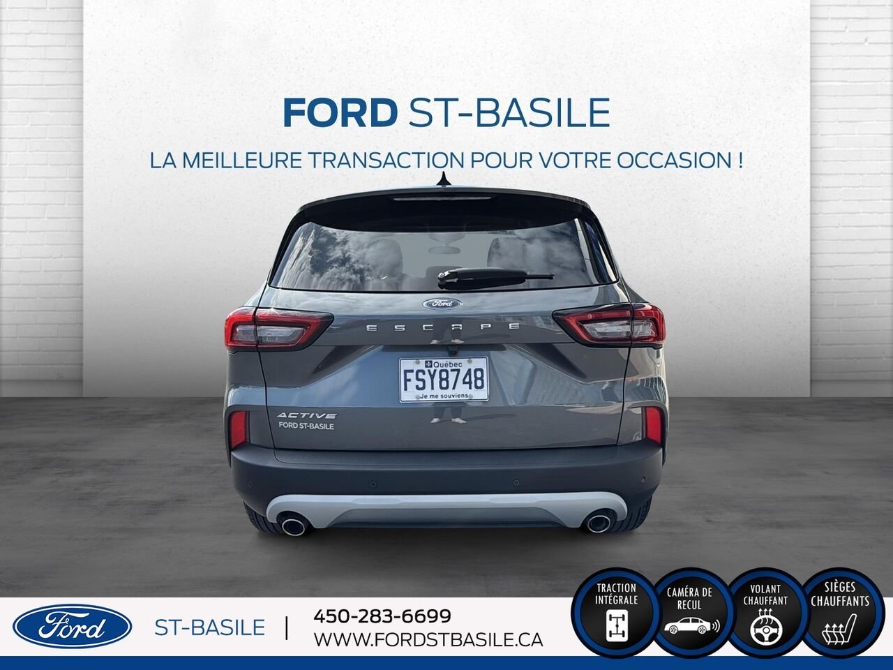 2023 Ford Escape Grey Saint-Basile-le-Grand - photo #6