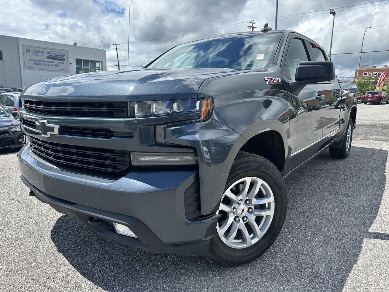 Blue 2019 Chevrolet Silverado 1500 Pickup Truck Four-Wheel Drive Automatic