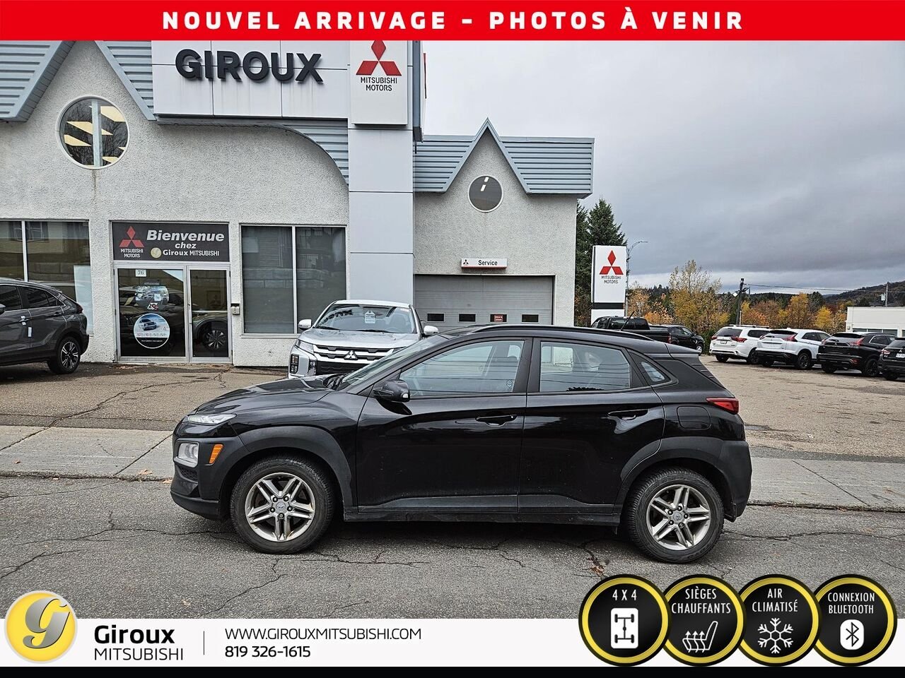 2021 HYUNDAI KONA Black Sainte-Agathe-des-Monts - photo #1
