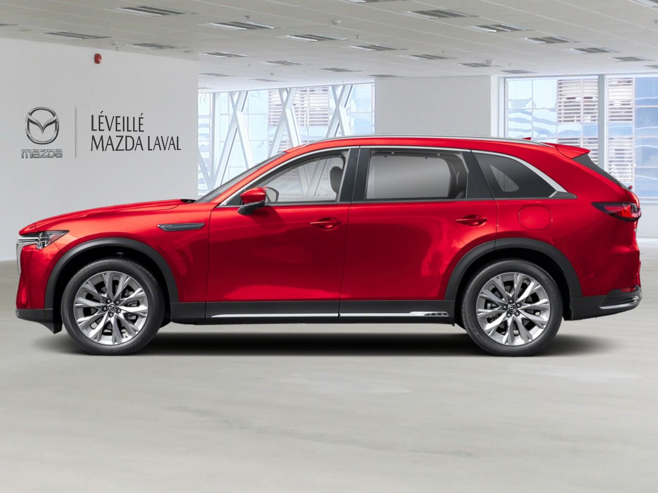 Mazda CX-90 hybride léger GT TI 2026 Rouge vibrant cristal métallisé Laval - photo #2