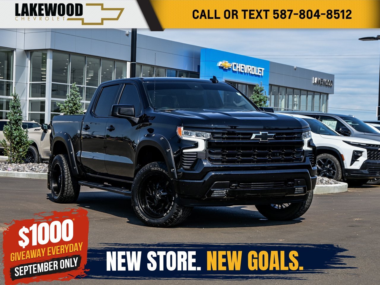 2025 Chevrolet Silverado 1500 4WD Crew Cab 147 RST Black Sherwood Park - photo #0