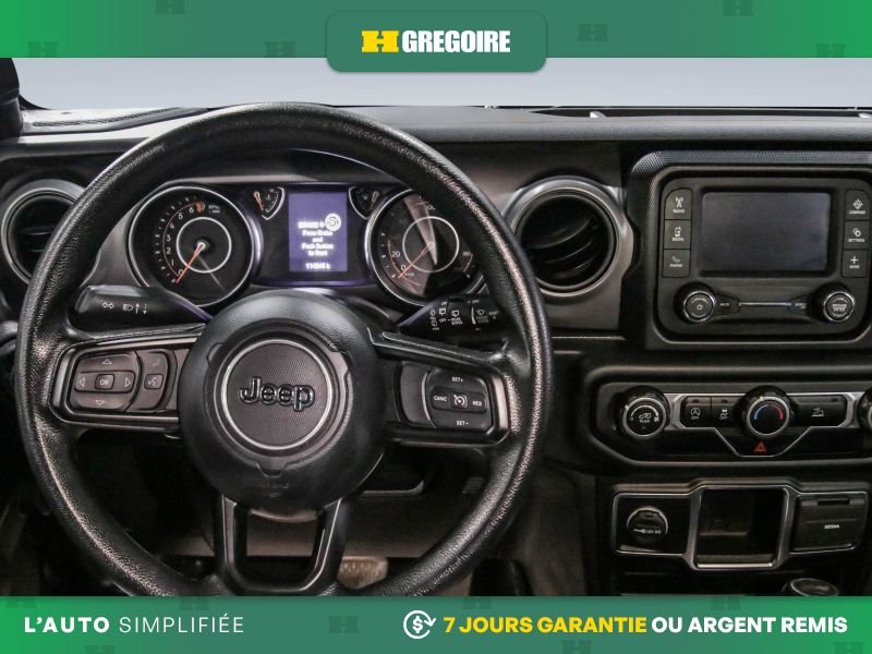 Jeep Wrangler 730494A | SPORT 4WD AUTO MAGS CAM RECUL BLUETOOTH 2022 Noir Laval - photo #11