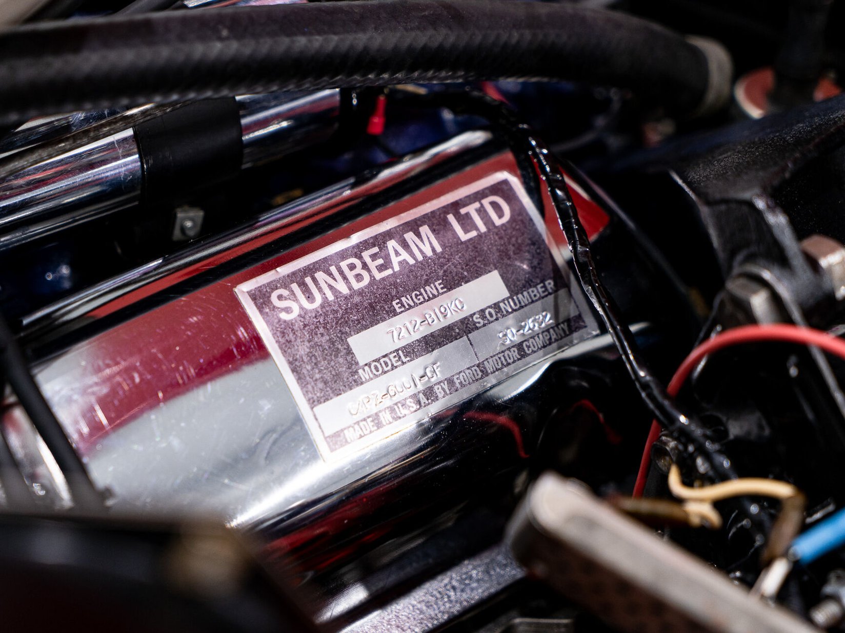 Sunbeam Tiger Unrestored with single repaint **PRIX EN USD** 1967 Rouge Montréal - photo #56
