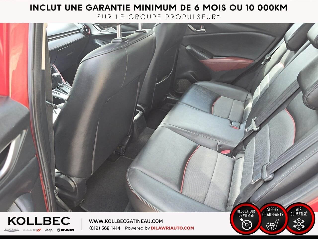 2016 Mazda CX-3 26102 | Traction avant 4 portes GS Red Gatineau - photo #23