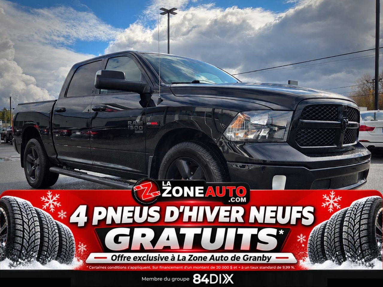 Ram 1500 Ecodiesel SLT 2019 Noir Granby - photo #8