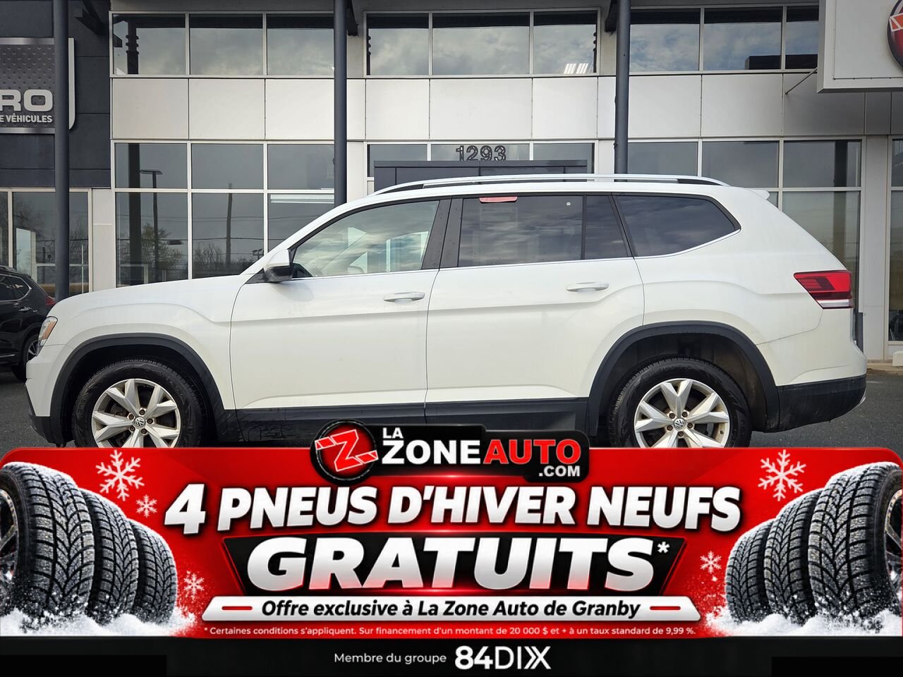 2019 Volkswagen Atlas V6 White Granby - photo #2