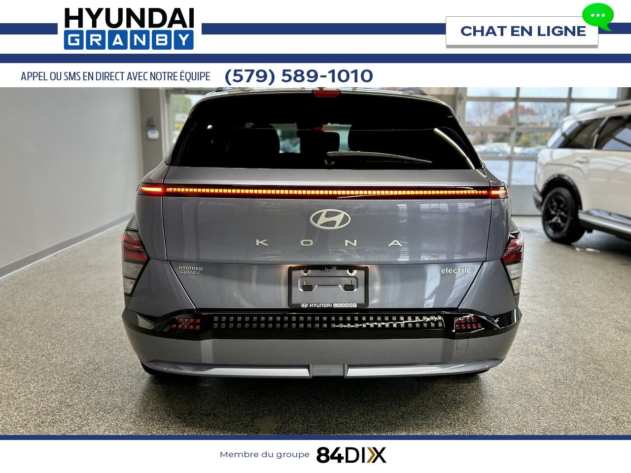 Hyundai Kona électrique 2025 Bleu Granby - photo #5
