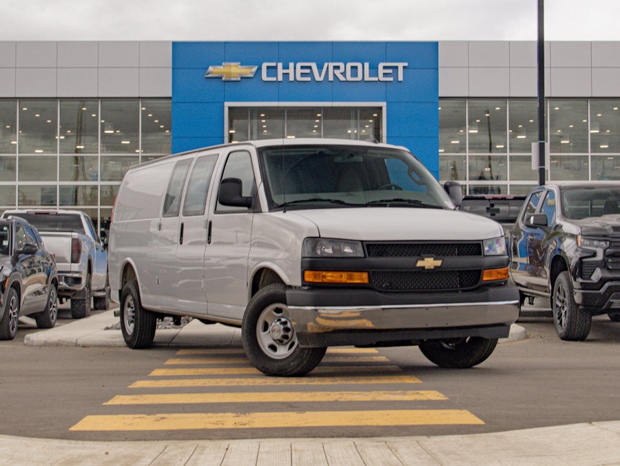 2025 Chevrolet Express Cargo Van WT 6.6L | Bucket Seats White