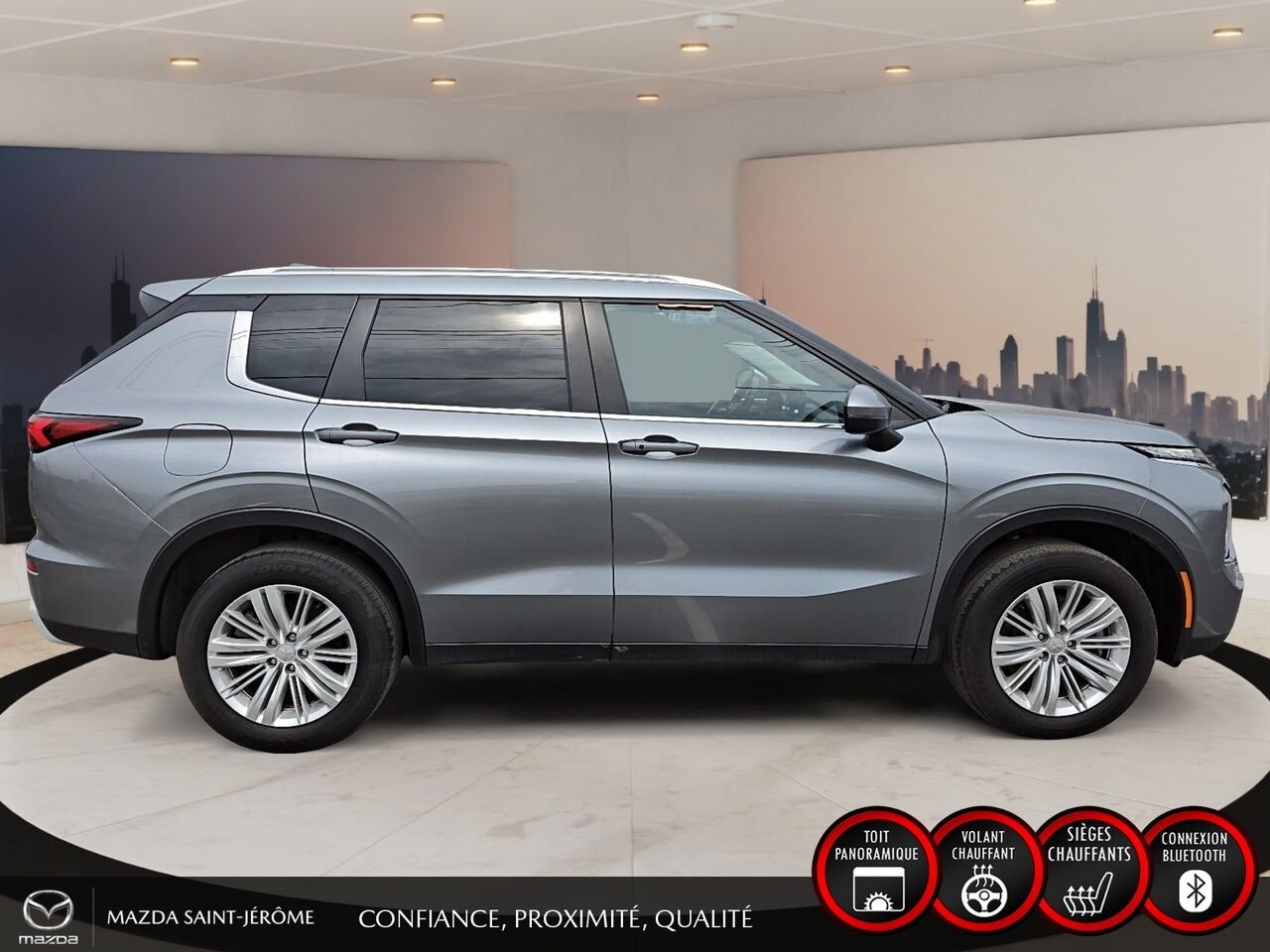 Mitsubishi Outlander SE | TOIT PANORAMIQUE | AWD | 7PLACES | 2024 Gris Saint-Jérôme - photo #4