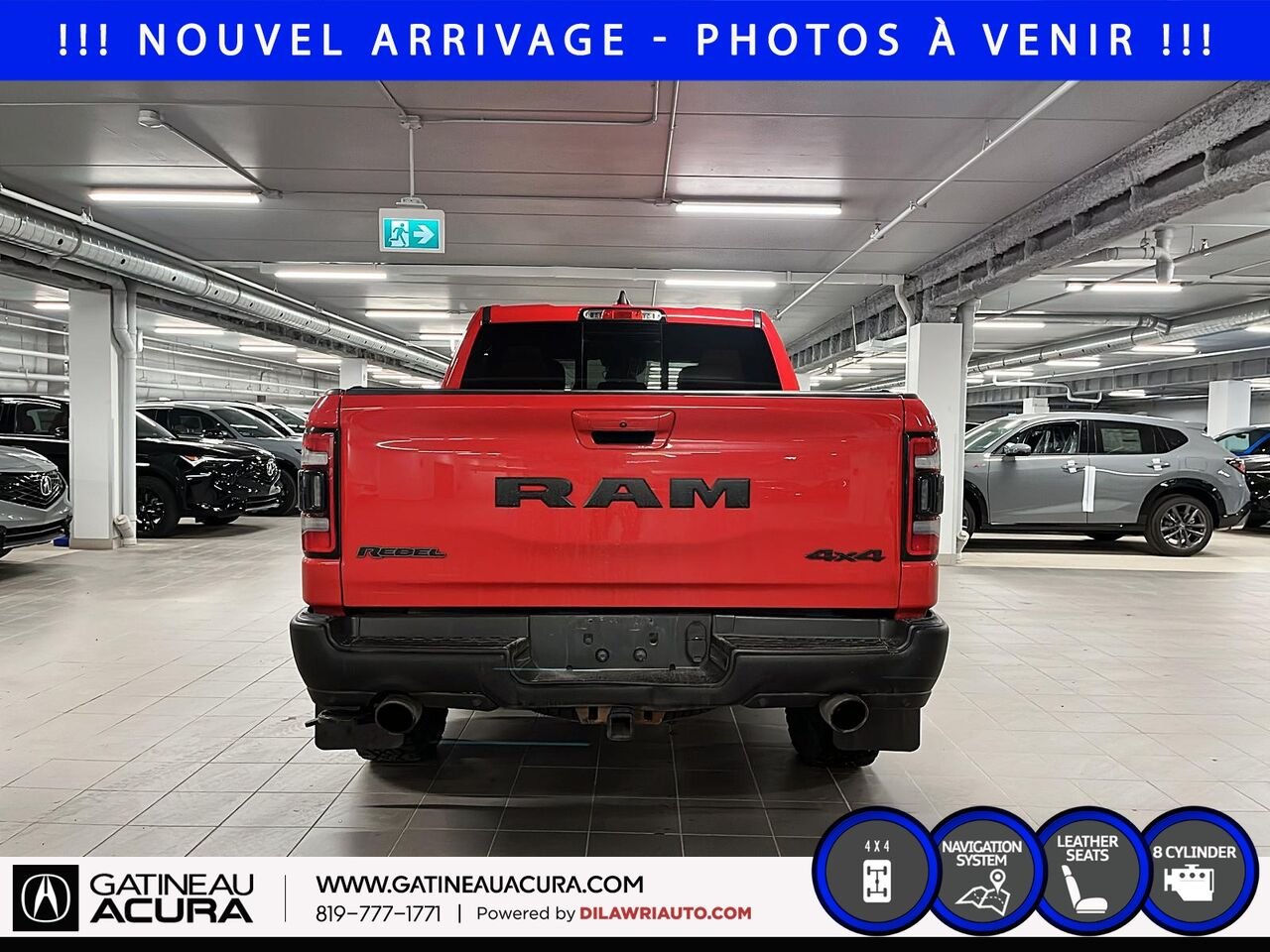Ram 1500 Rebel Crewcab 4x4 2022 Rouge Gatineau - photo #5