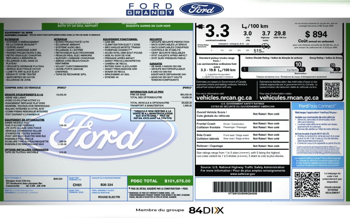 2022 Ford F-150 Lightning Grey Granby - photo #30