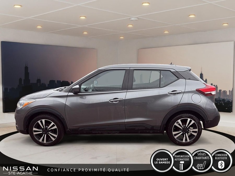Nissan Kicks SV TA | 75 640 KM | CAMÉRA DE RECUL | CLIMATISATION AUTOMATIQUE | ACCÈS SANS CLÉ 2019 Gris