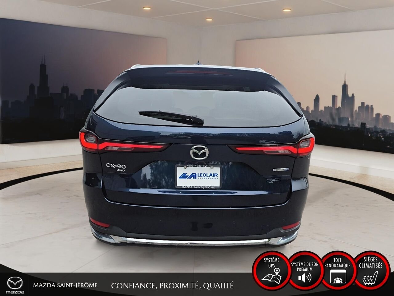 2025 Mazda CX-90 hybride rechargeable Blue Saint-Jérôme - photo #6