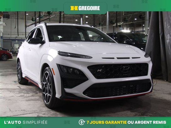 2023 Hyundai Kona 2.0T FWD AUTO A/C MAGS CUIR NAV CAM RECUL BLUETOOT White