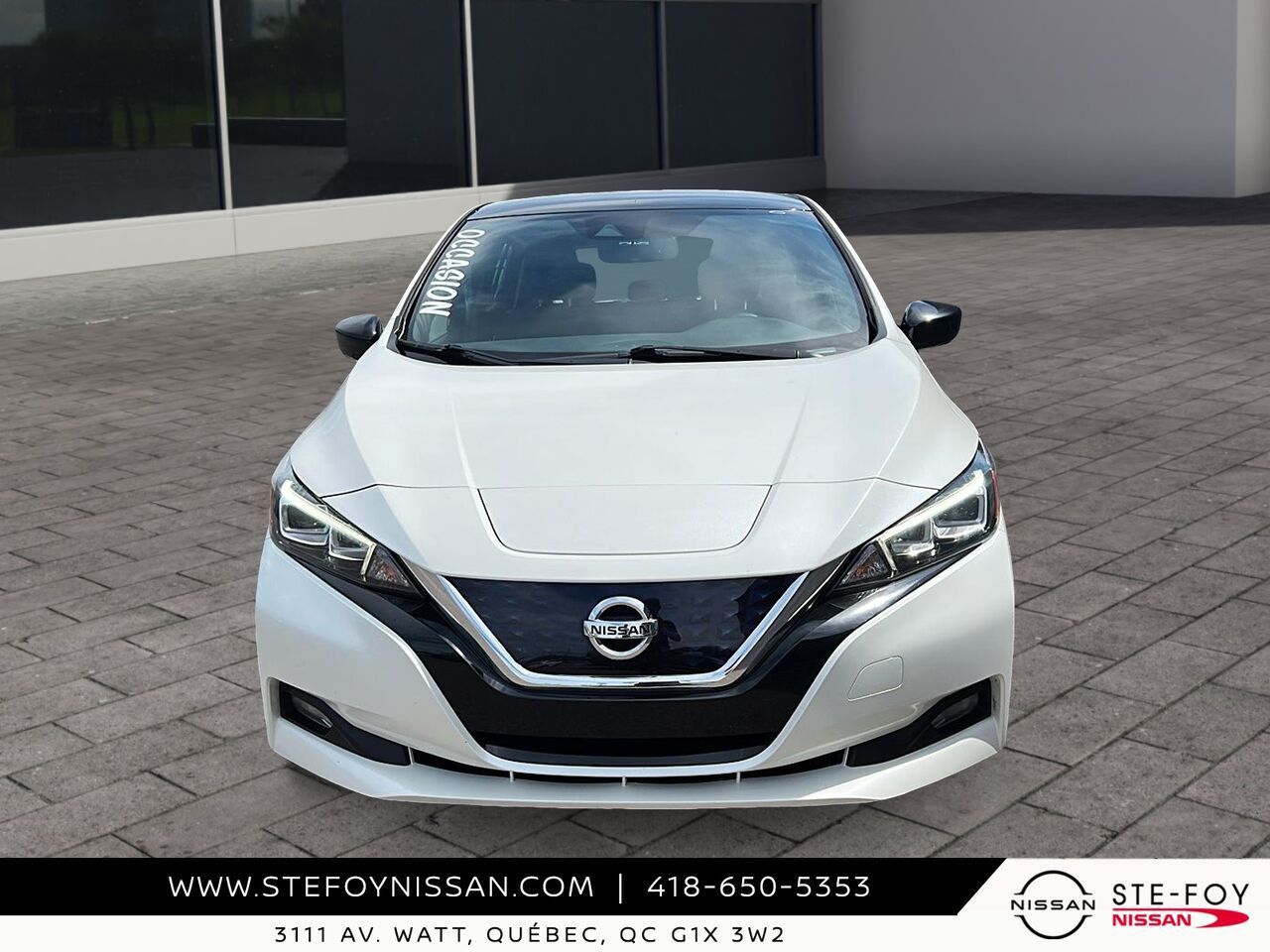 White 2021 Nissan LEAF Hatchback Front-Wheel Drive Automatic