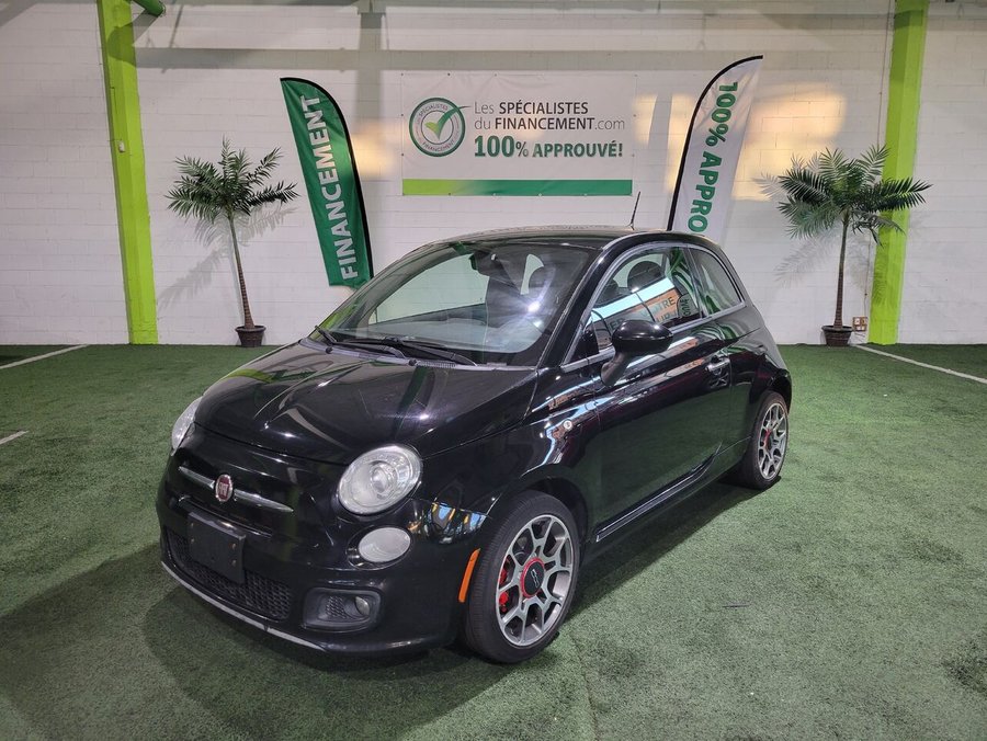 FIAT 500 Voiture à hayon 2 portes Sport 2016 Noir