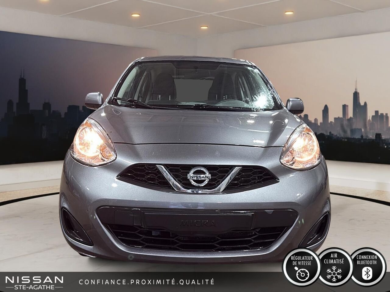 2018 Nissan Micra S | JAMAIS ACCIDENTÉ | BOÎTE AUTOMATIQUE | HAYON | ÉCONOMIQUE EN CARBURANT Grey Saint-Jérôme - photo #1