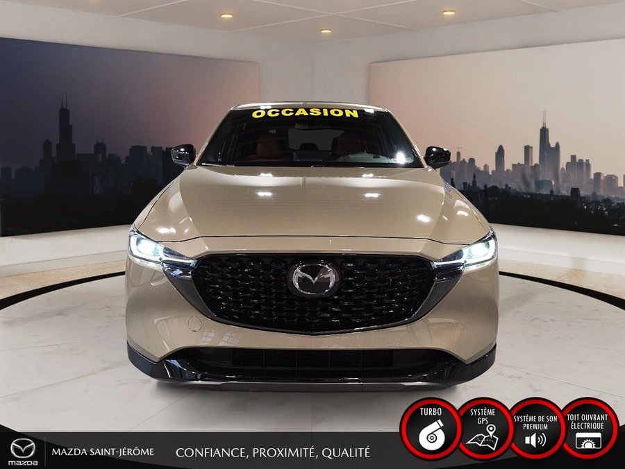 Mazda CX-5 SUNA | JAMAIS ACCIDENTÉ | AWD | CUIR | TOIT OUVRANT | TURBO 2024 Beige
