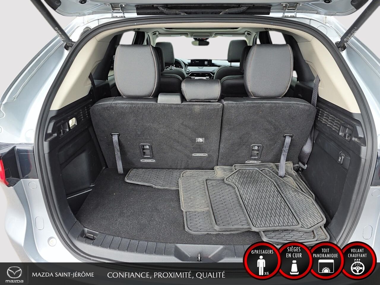 2024 Mazda CX-90 hybride rechargeable GS-L TI | 1 PROPRIÉTAIRE | HYBRIDE RECHARGEABLE | CUIR | HAYON ÉLECTRIQUE | DÉMARRAGE À DISTANCE Silver Saint-Jérôme - photo #23
